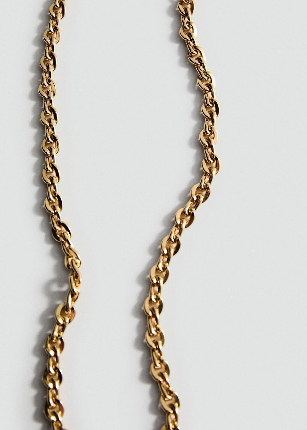 Gold Link Chain Necklace, Gold, large image number 5