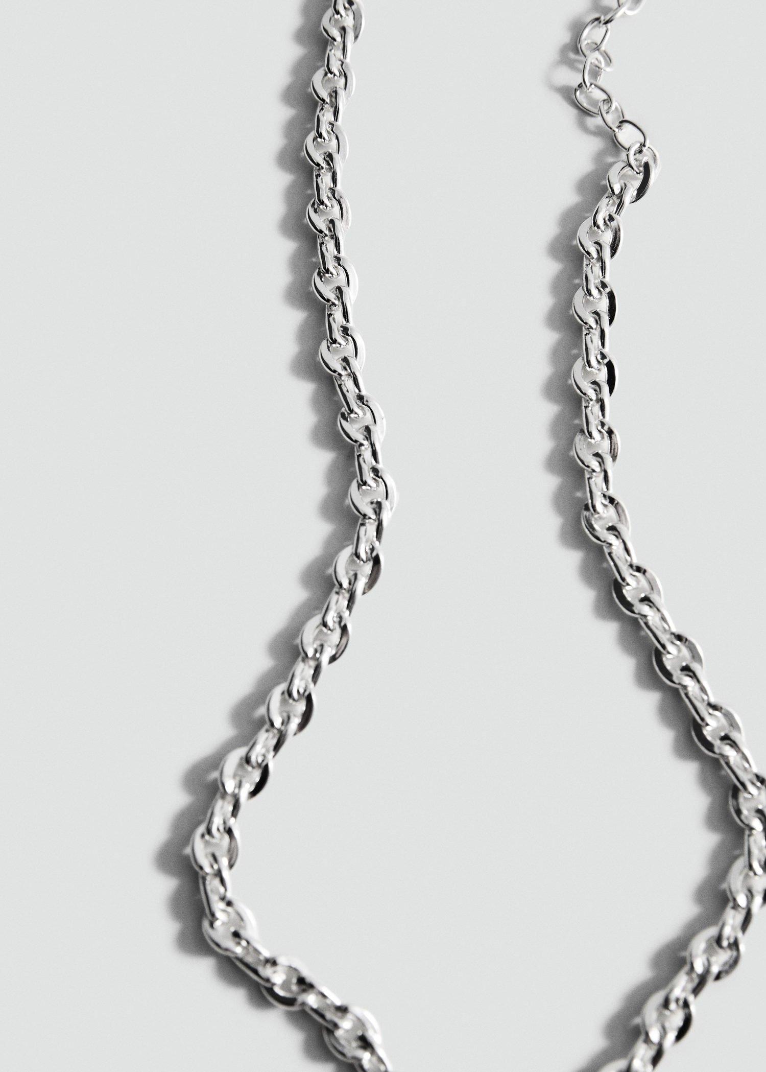 Silver Link Chain Necklace, Silver, large image number 0