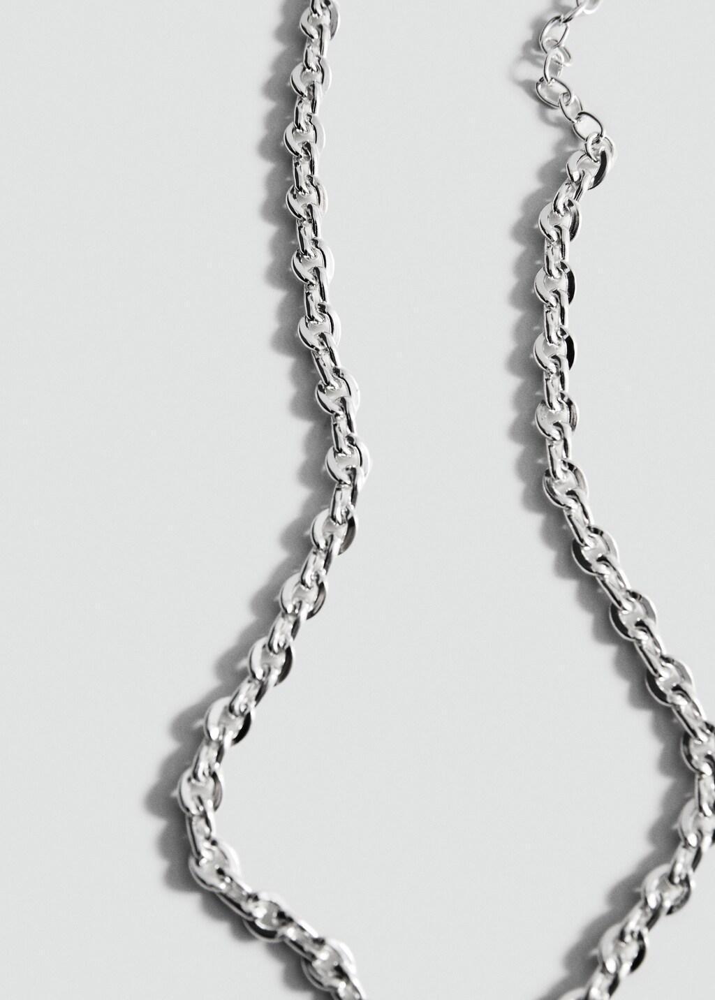 Silver Link Chain Necklace, Silver, large image number 2