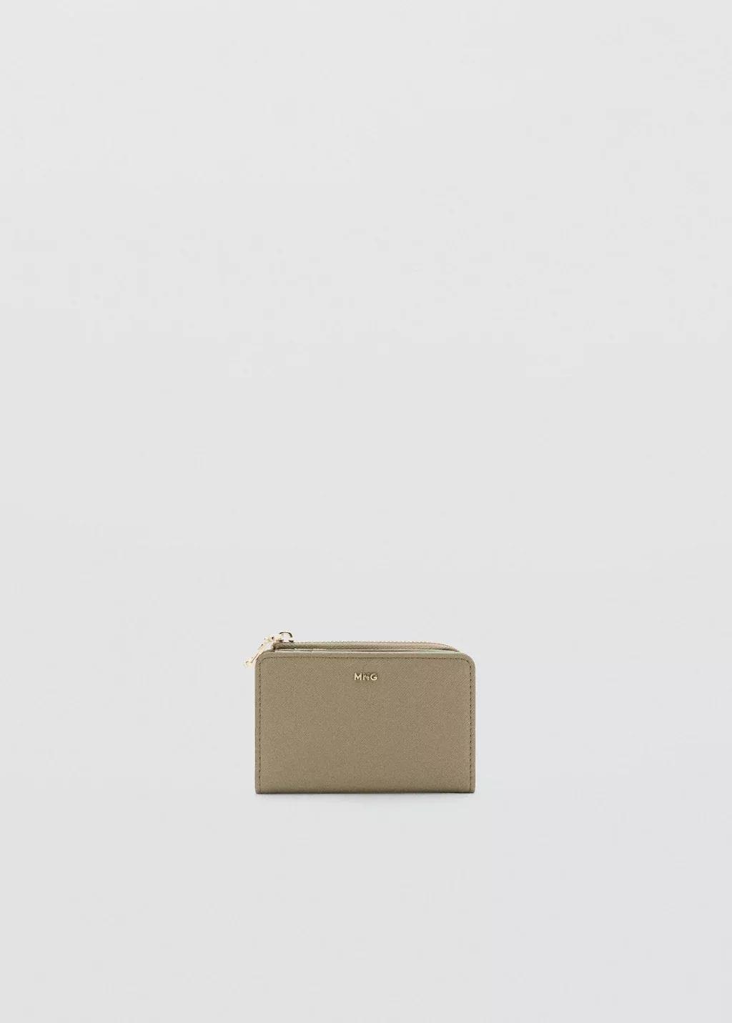 Khaki Safiano-Effect Wallet With Flap, Beige - Khaki, large image number 3