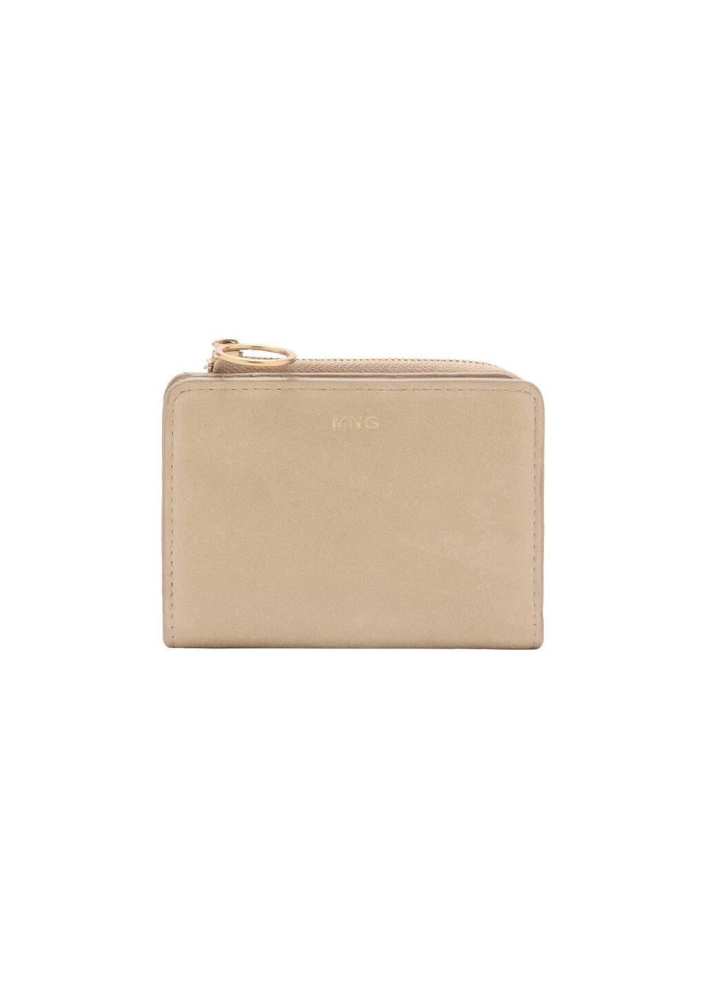 Beige Wallet With Flap And Zip, 0201_08, large image number 3
