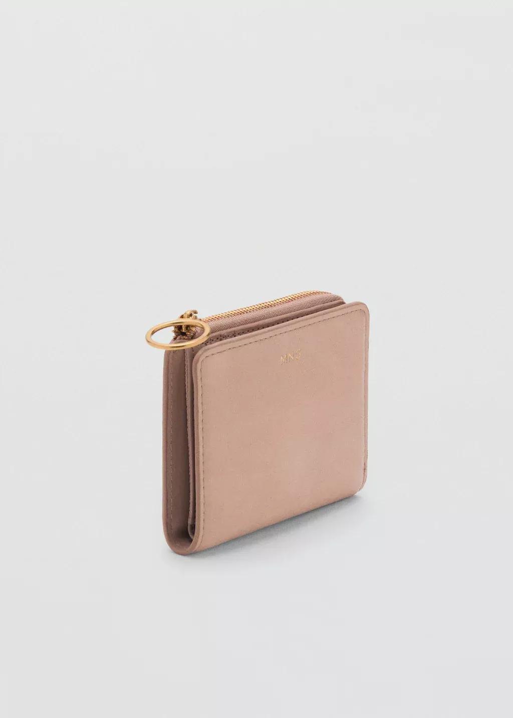 Pink Wallet With Flap And Zip, , medium