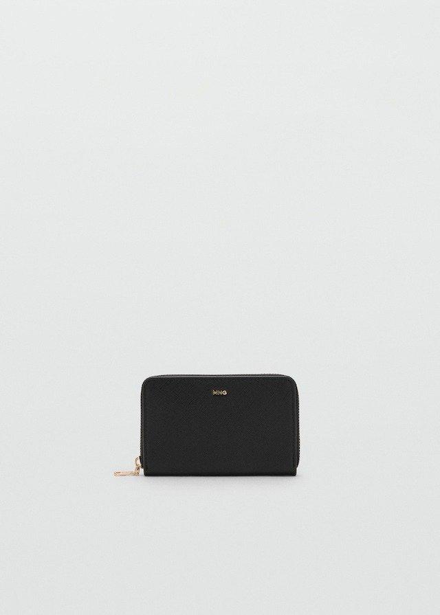 Black Saffiano-Effect Wallet, 0201_99, large image number 2