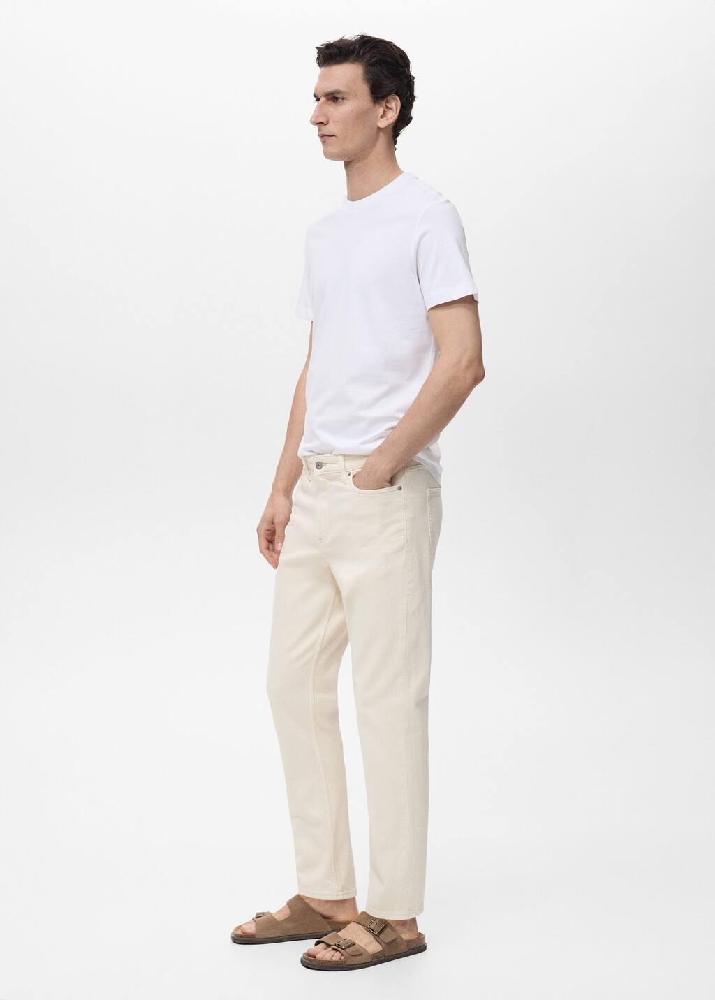 Ecru Jeans Ben Tapered Fit, Light Beige, large image number 5