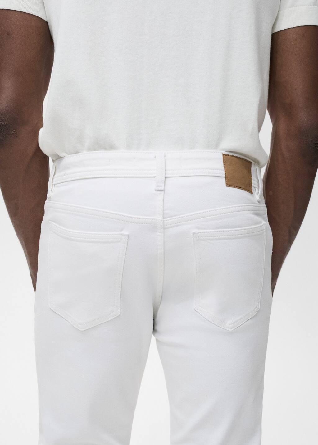 White Slim Fit White Jan Jeans, White, large image number 4