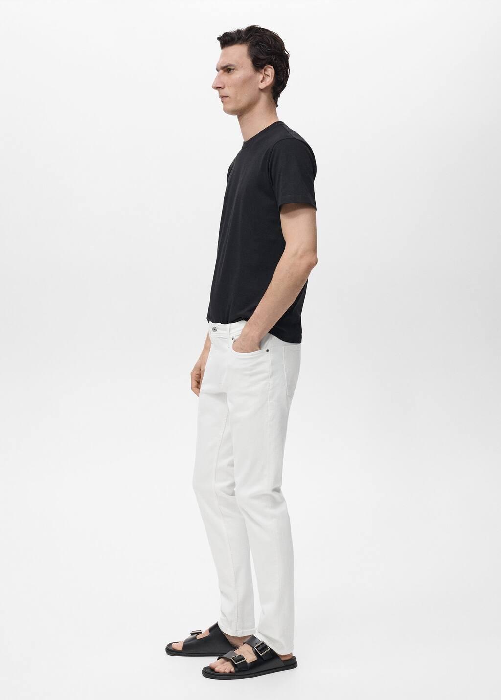 White Slim Fit White Jan Jeans, White, large image number 5