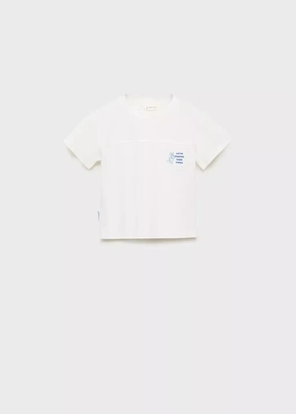 NATURAL WHITE Bluey printed t-shirt, Baby Boy, Natural White, medium