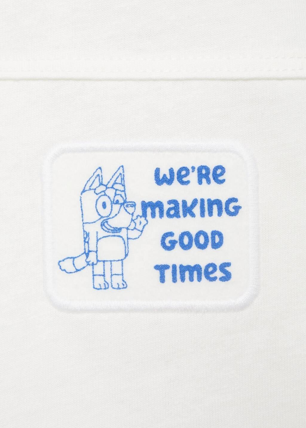 NATURAL WHITE Bluey printed t-shirt, Baby Boy, Natural White, medium