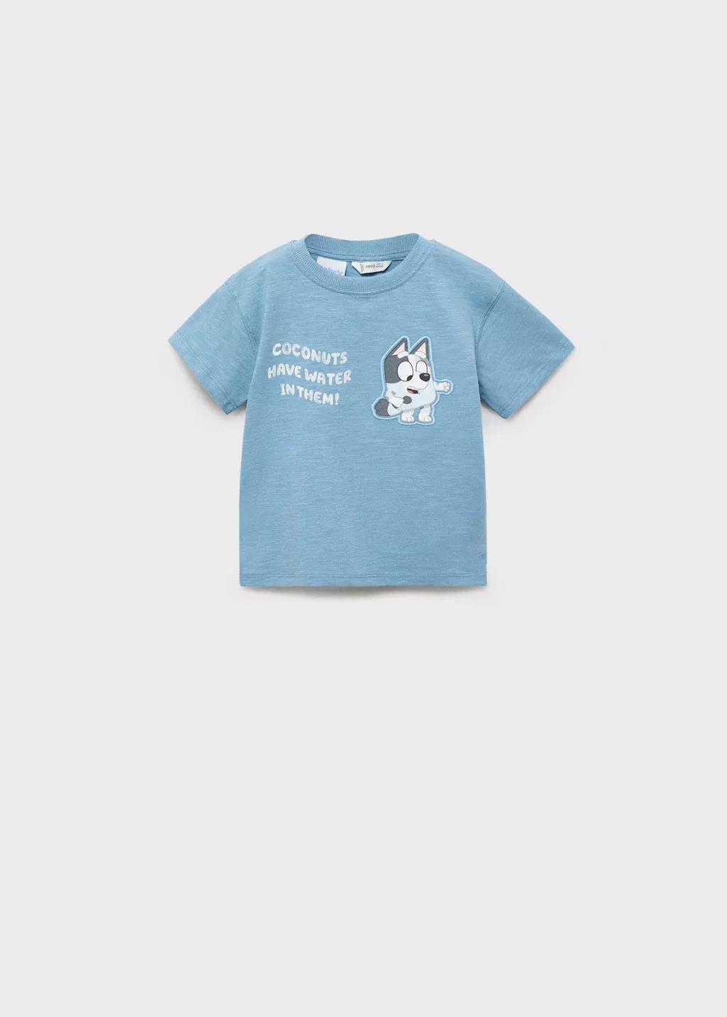 Blue Bluey Printed T-Shirt, Kids Boys, , large image number 0