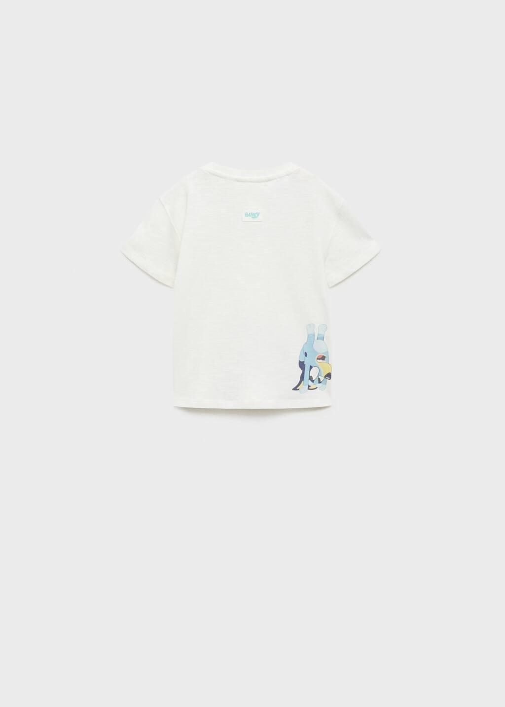 White Bluey Printed T-Shirt, Kids Boys, , large image number 1