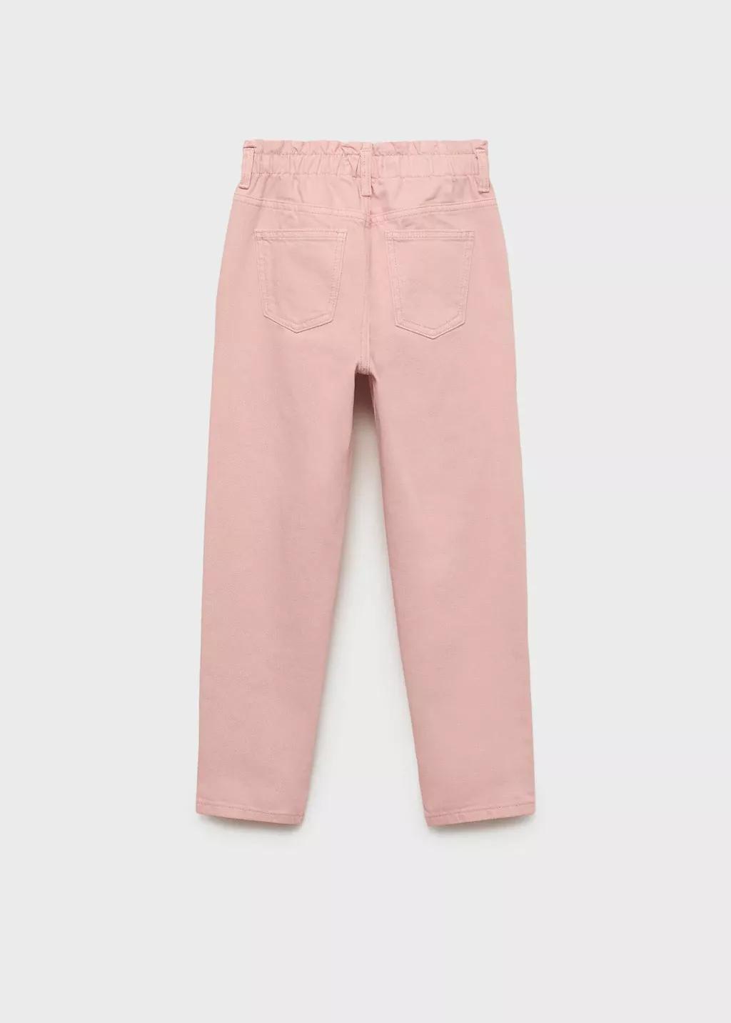PINK Paperbag jeans, Kids Girl, Pink, medium