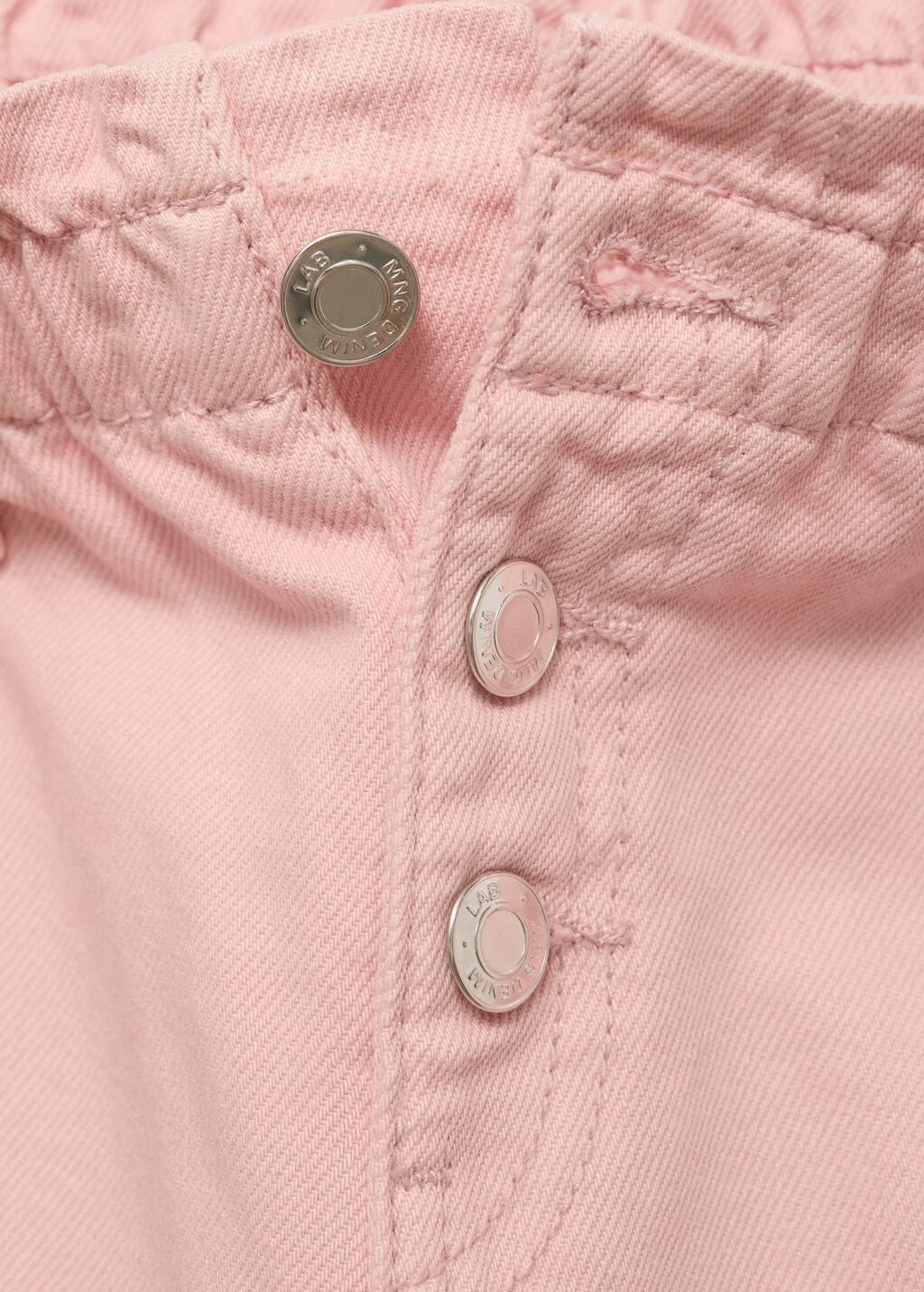 PINK Paperbag jeans, Kids Girl, Pink, medium