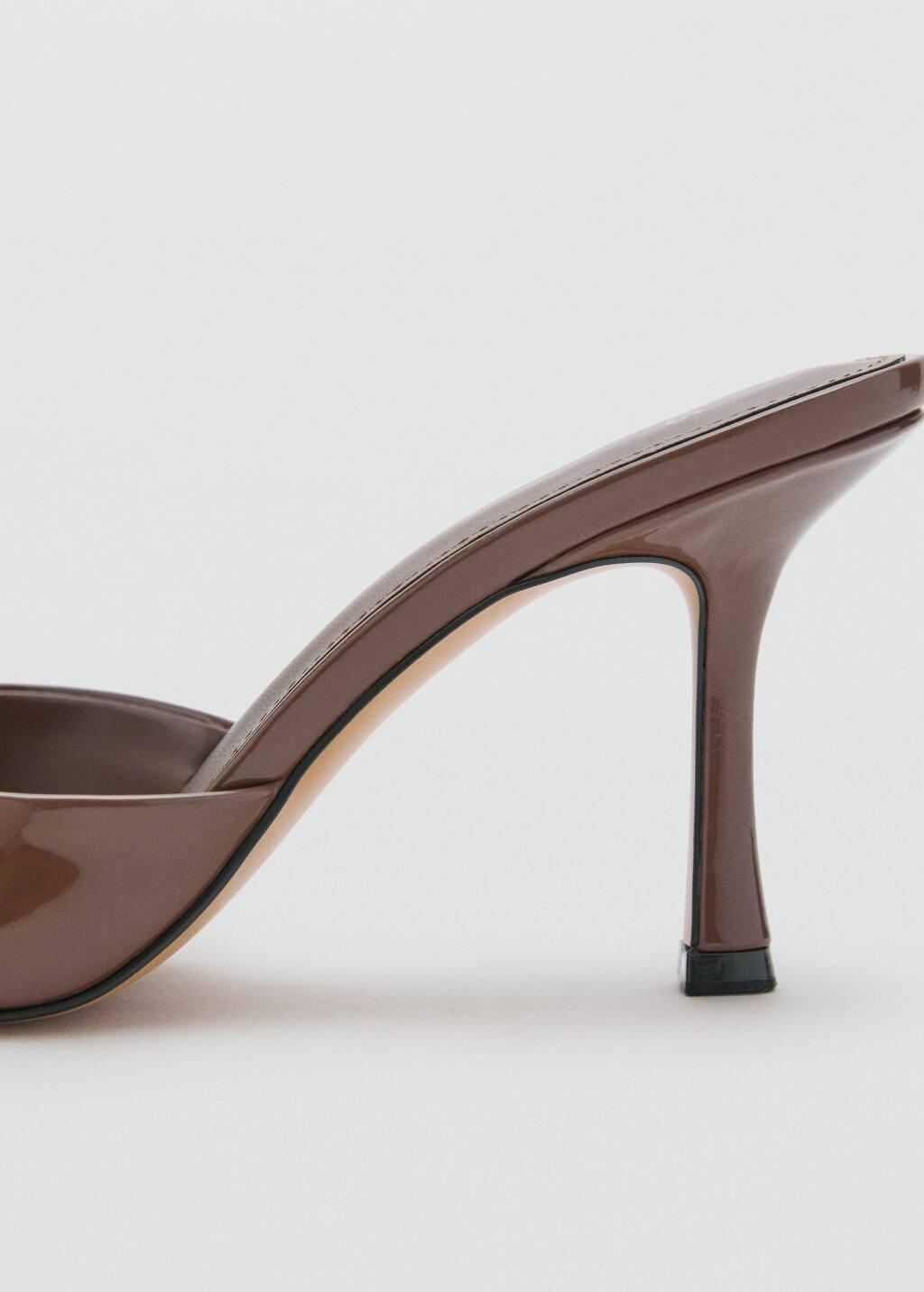 Brown Pointed Heel Sandals, , large image number 1