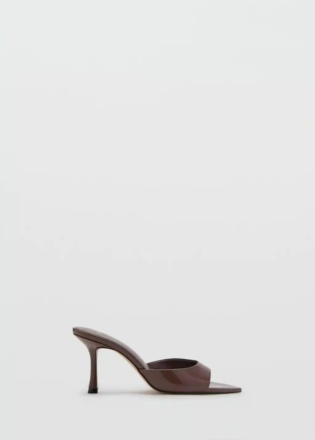Brown Pointed Heel Sandals, , large image number 3