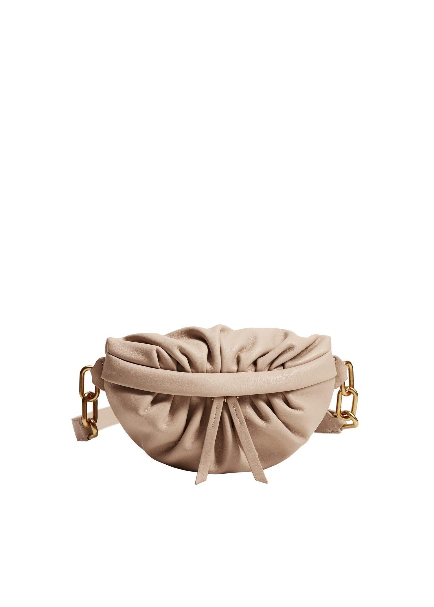 Lt-Pastel Pink Ruched Detail Waist Bag, Women, , large image number 1
