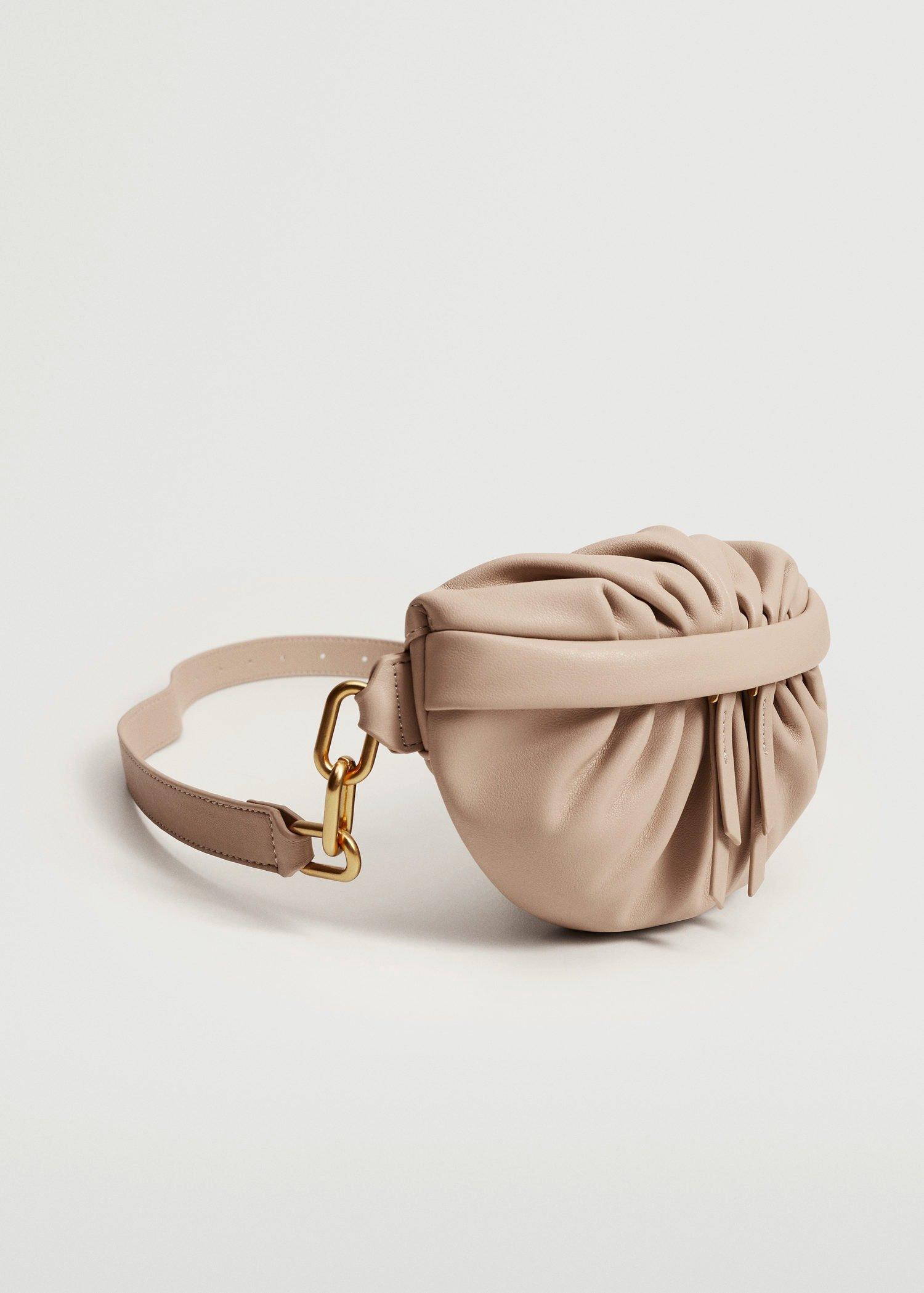 Lt-Pastel Pink Ruched Detail Waist Bag, Women, , large image number 2