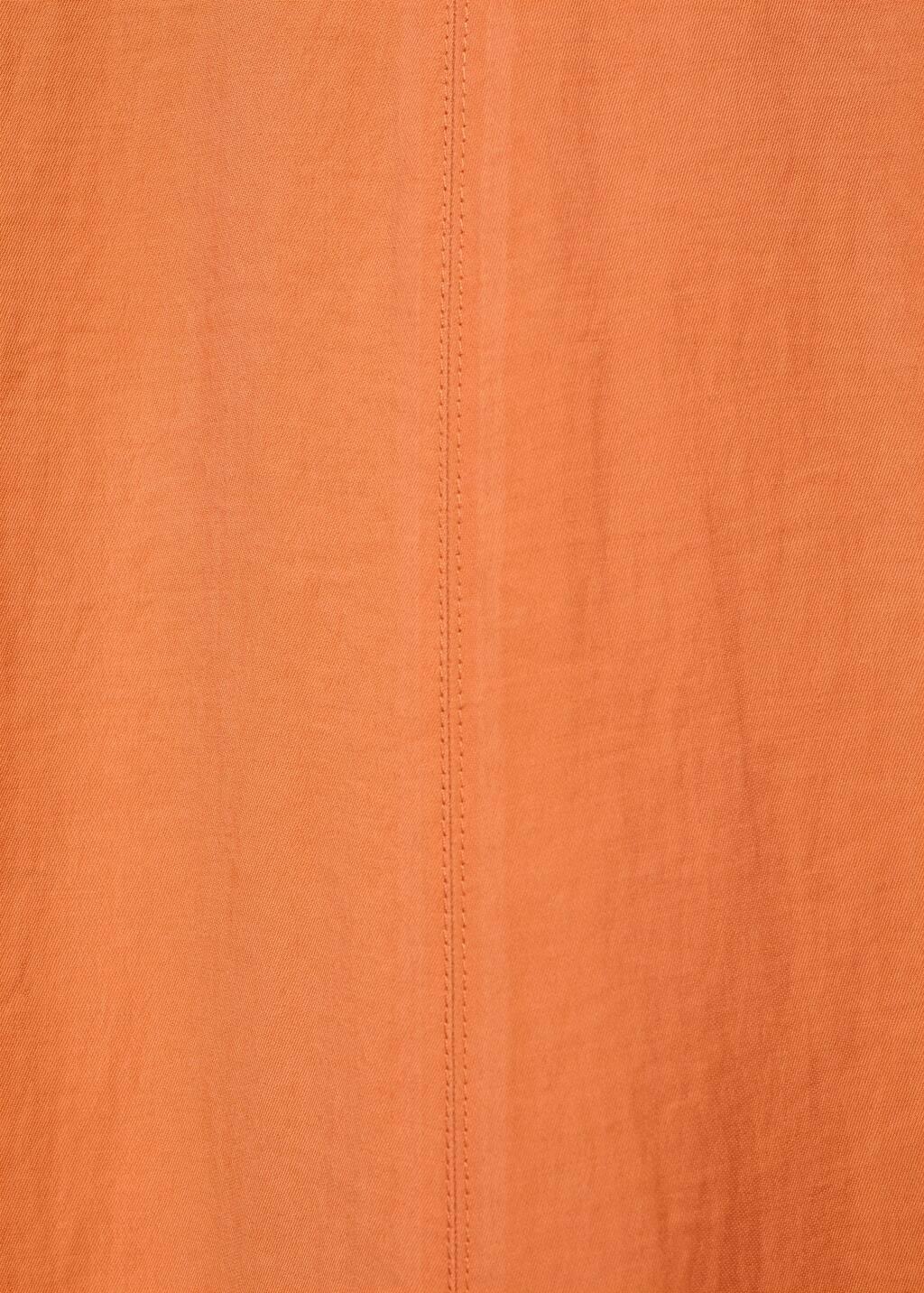Orange Flared Midi-Dress, , large image number 1