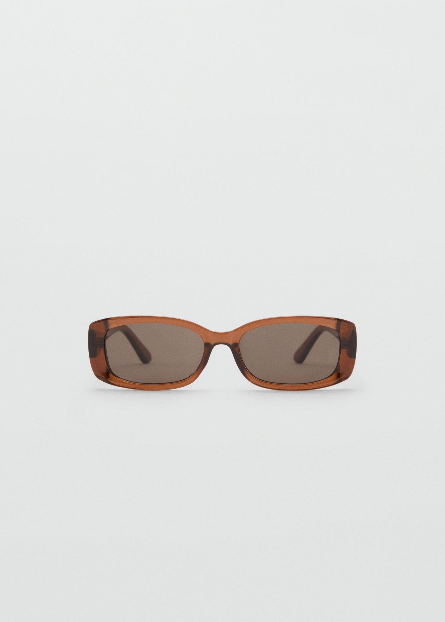 Brown Rectangular-Frame Sunglasses, 0201_30, large image number 1