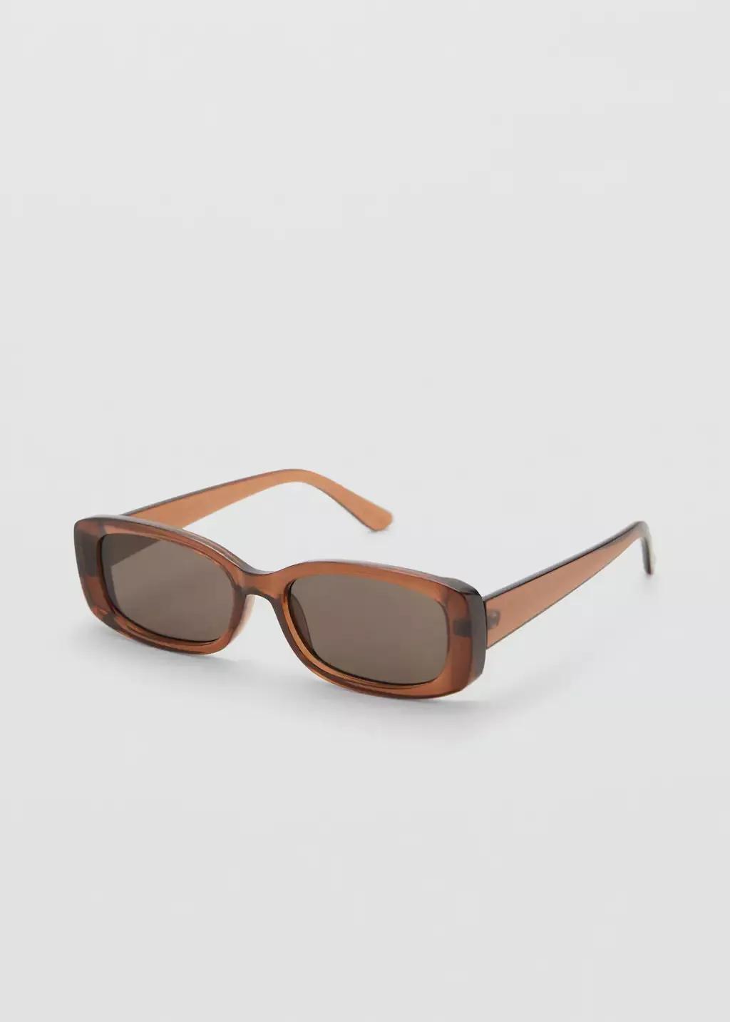 Brown Rectangular-Frame Sunglasses, 0201_30, large image number 1