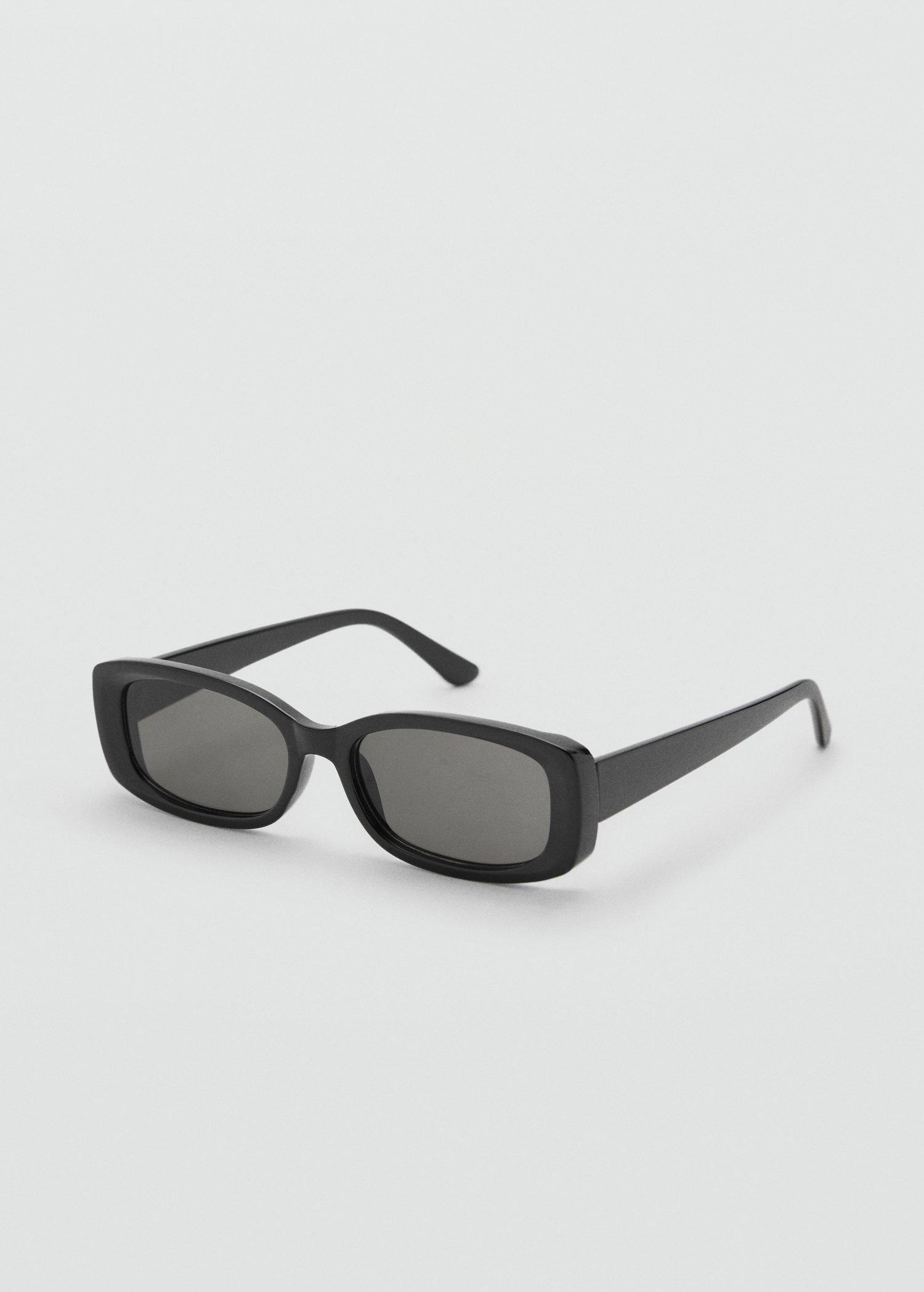 Black Rectangular-Frame Sunglasses, , medium