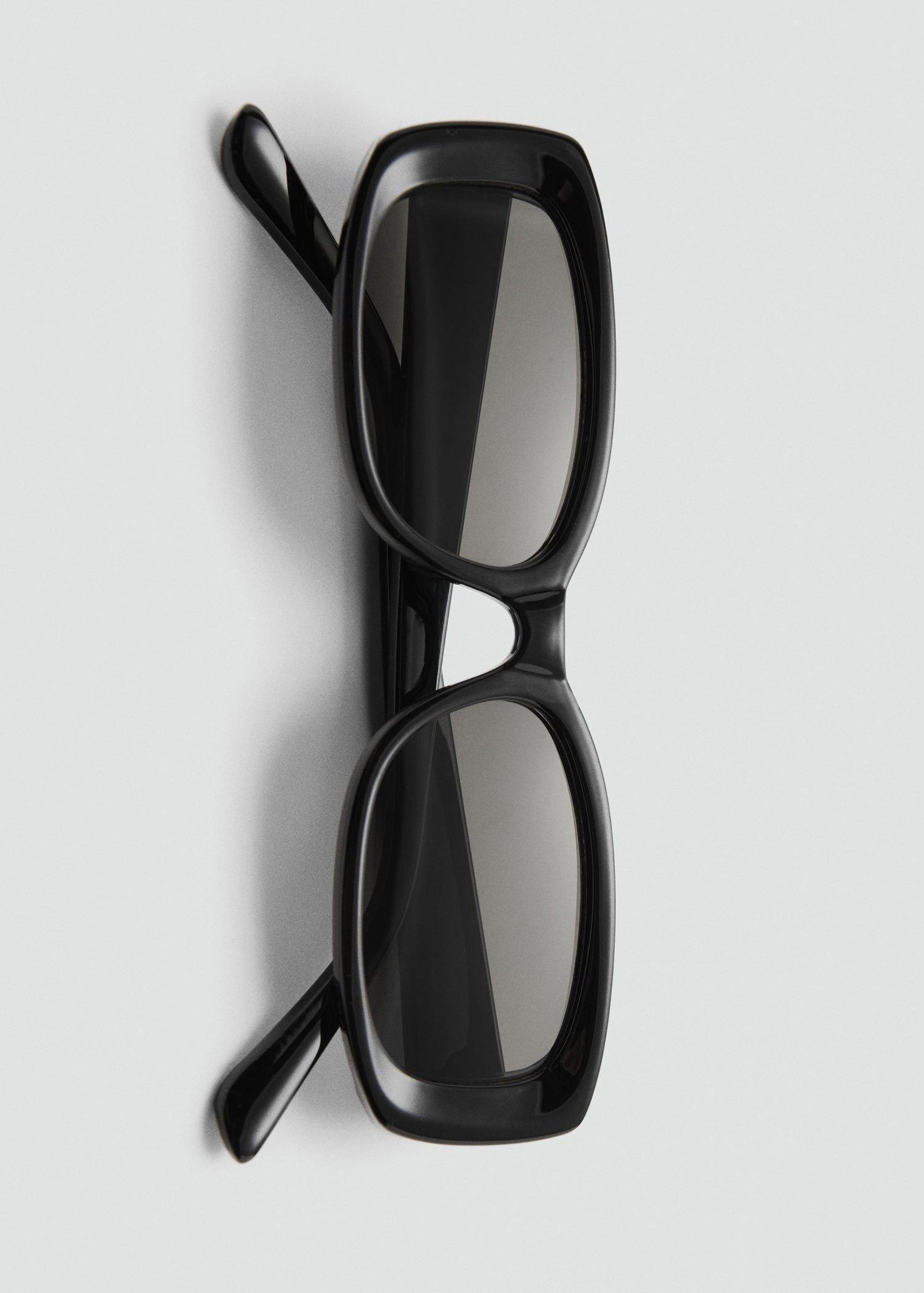 Black Rectangular-Frame Sunglasses, 0201_99, large image number 3