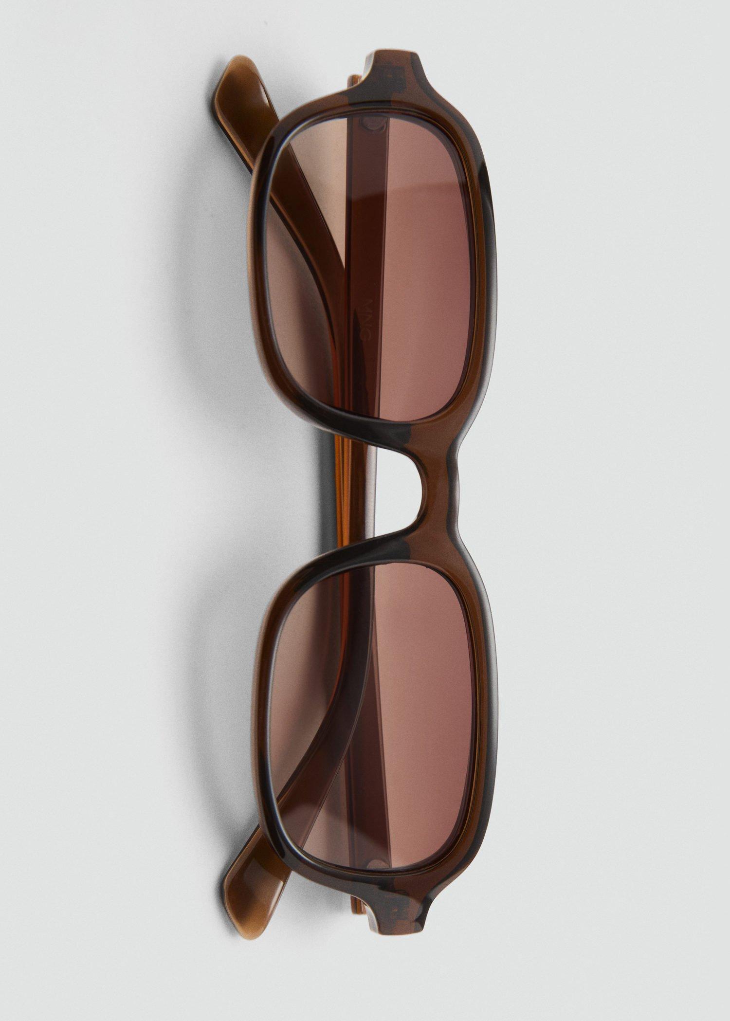 Brown Rectangular-Frame Sunglasses, 0201_30, large image number 3