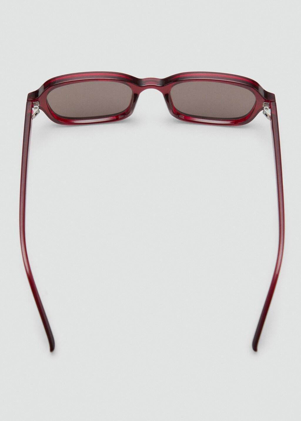 Red Rectangular-Frame Sunglasses, 0201_70, large image number 3