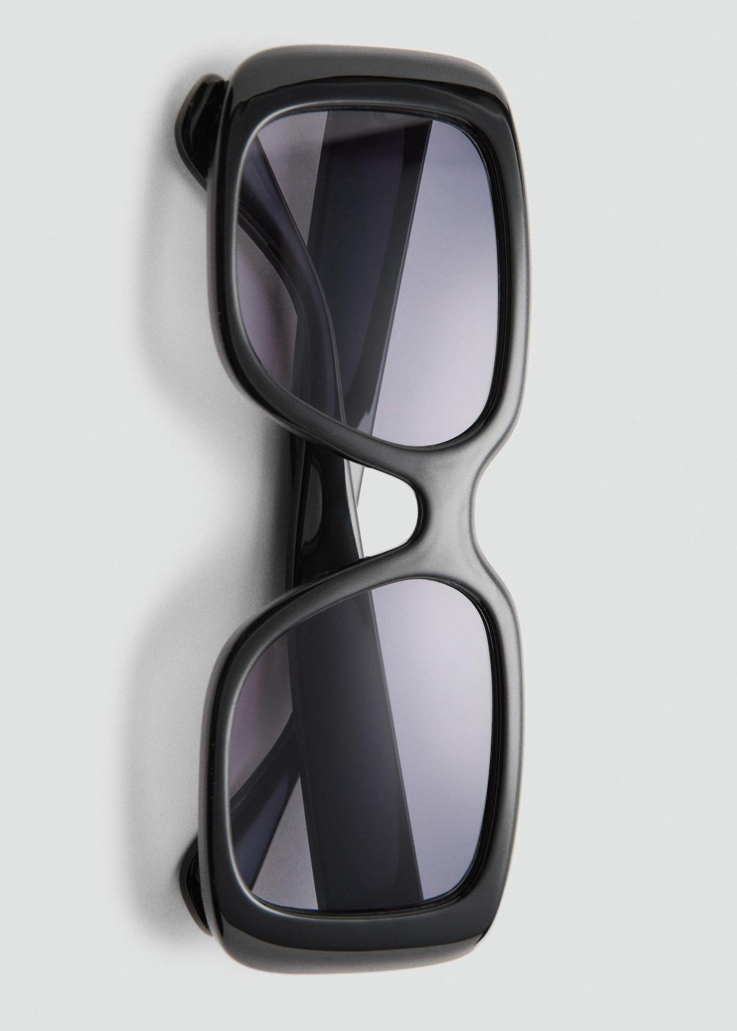 Black Squared Frame Sunglasses, 0201_99, large image number 1