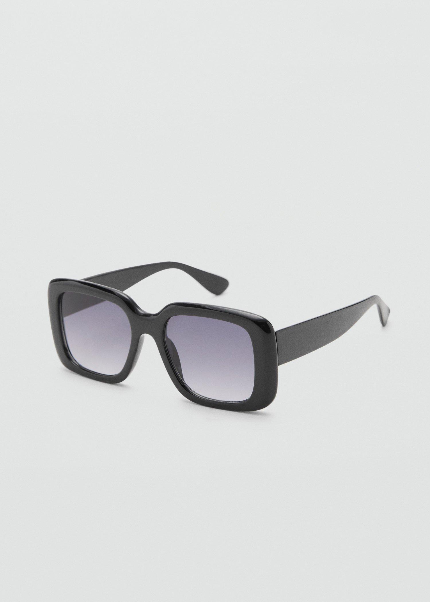Black Squared Frame Sunglasses, 0201_99, large image number 3