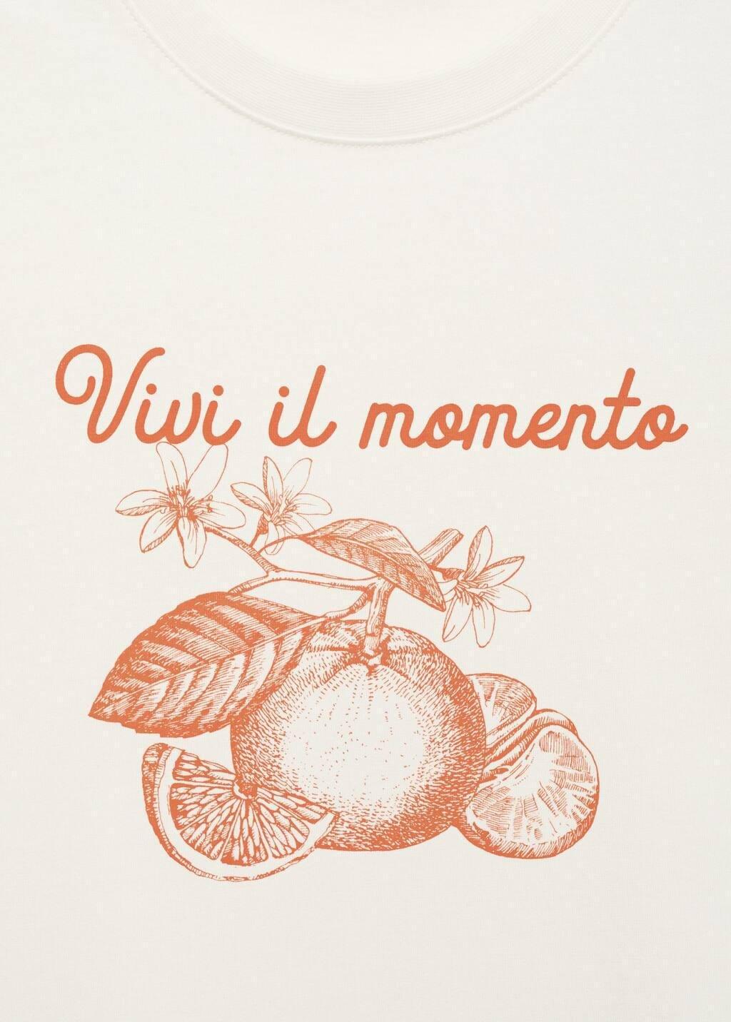 ORANGE Printed cotton-blend t-shirt, 0201_20, large image number 3