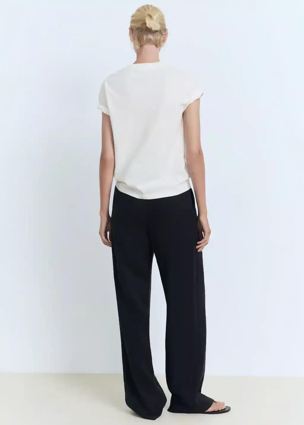 ORANGE Printed cotton-blend t-shirt, 0201_20, large image number 4