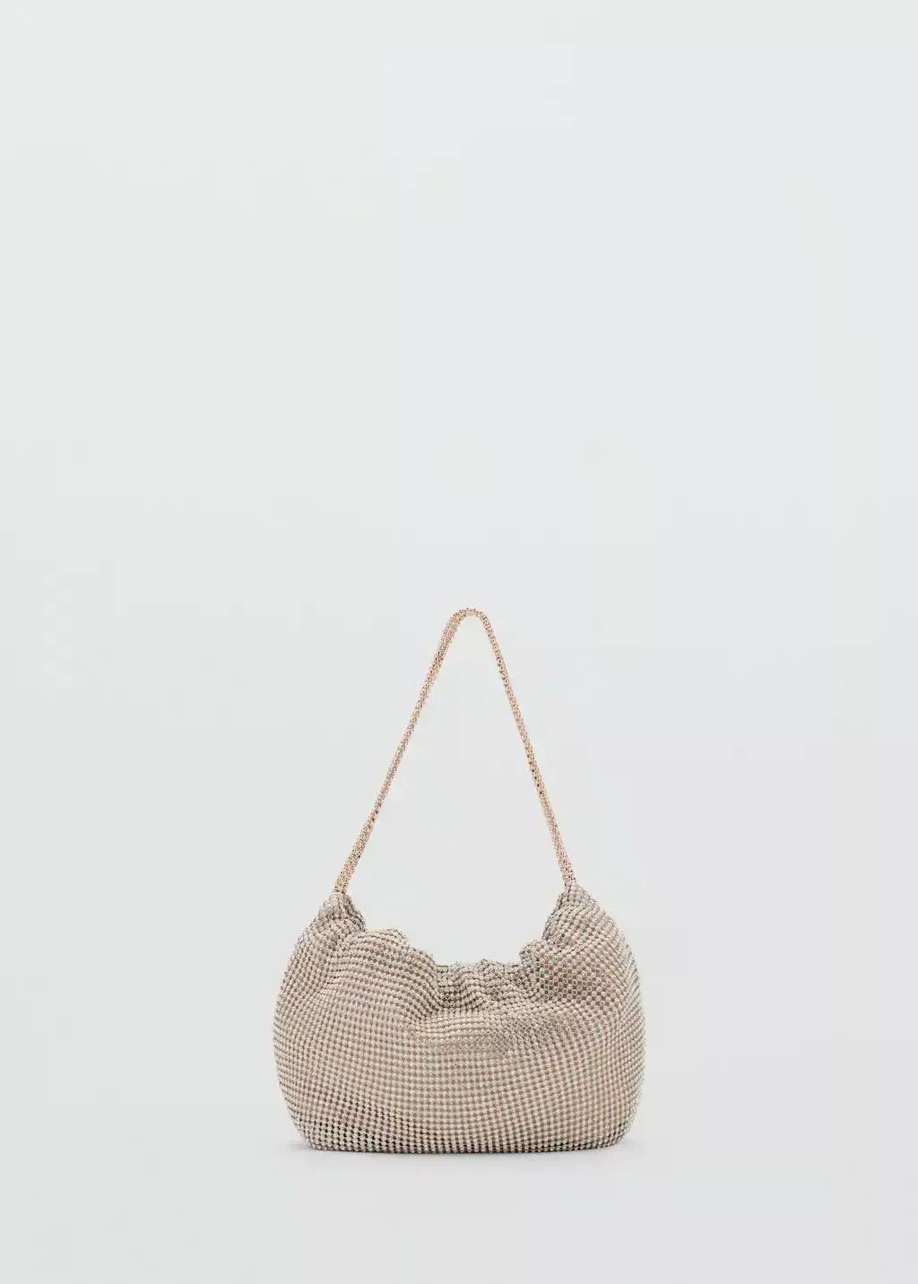 Gold Rhinestone Shoulder Bag, Gold, large image number 8