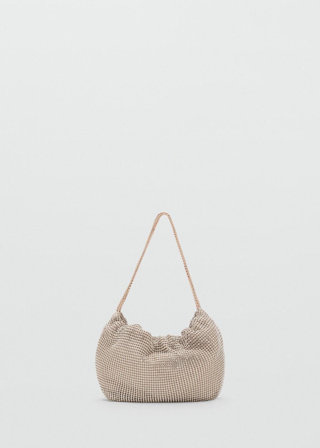 Gold Rhinestone Shoulder Bag, Gold, large image number 9