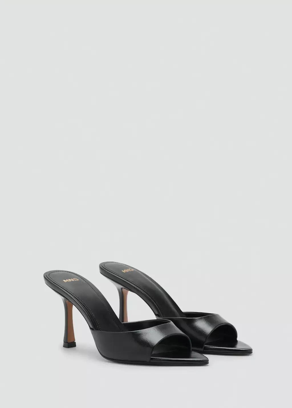 Black Pointed heel sandals, 0201_99, medium