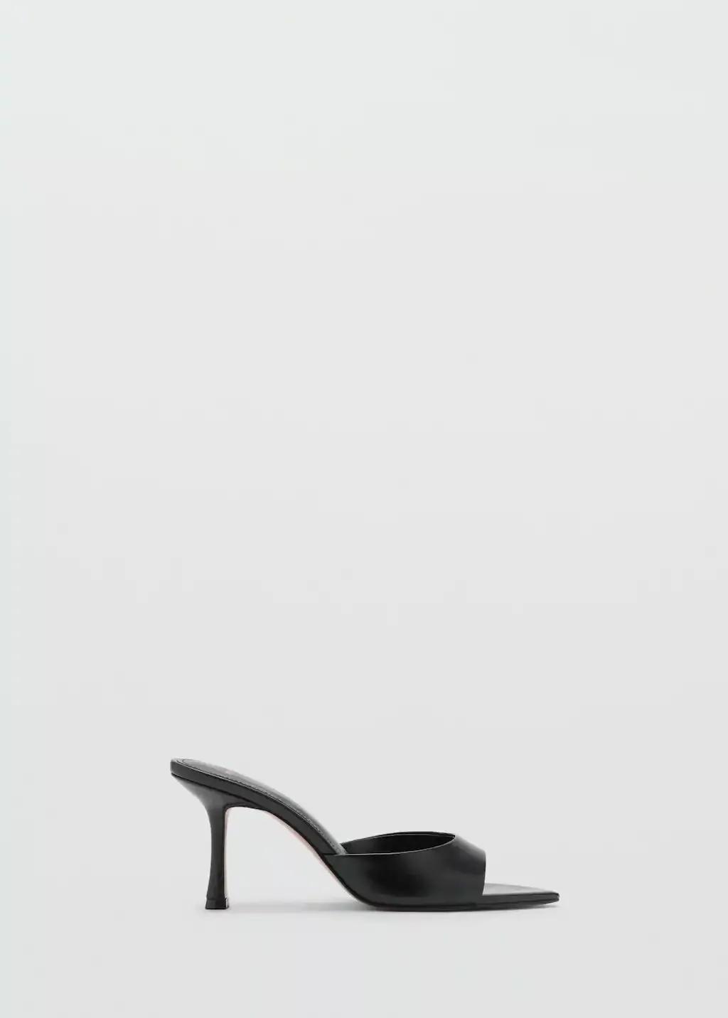 Black Pointed heel sandals, Black, large image number 3
