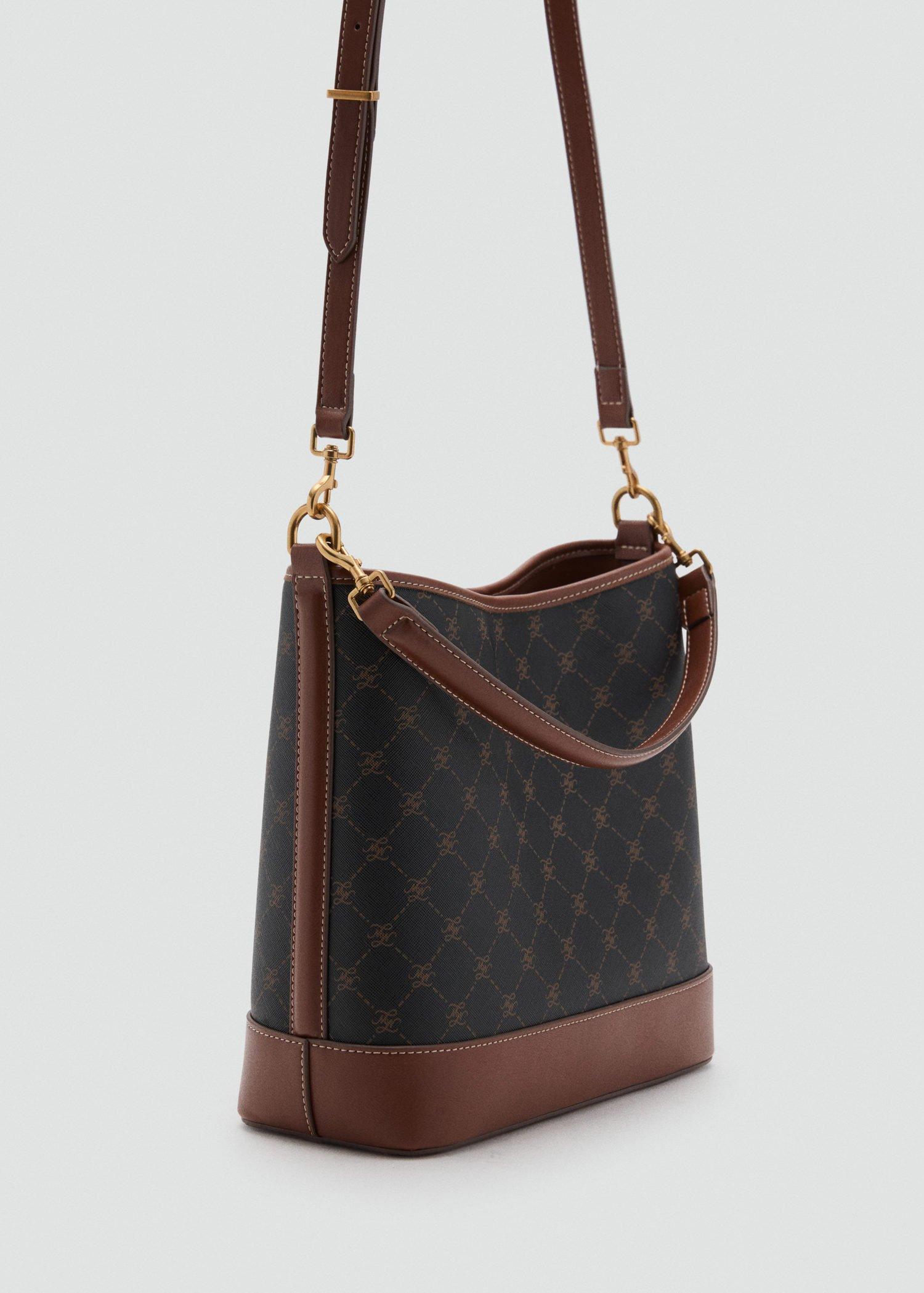 Brown Large Bucket Bag, Brown, large image number 1