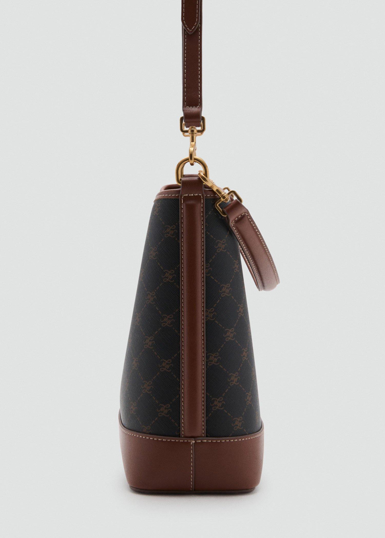 Brown Large Bucket Bag, Brown, large image number 2
