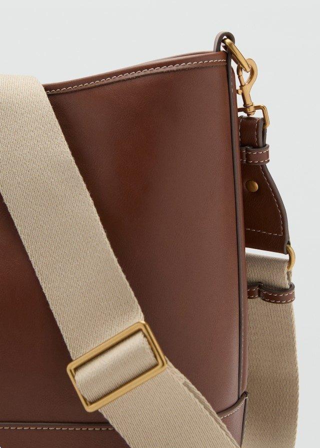 Brown Large Bucket Bag, 0201_CU, large image number 2