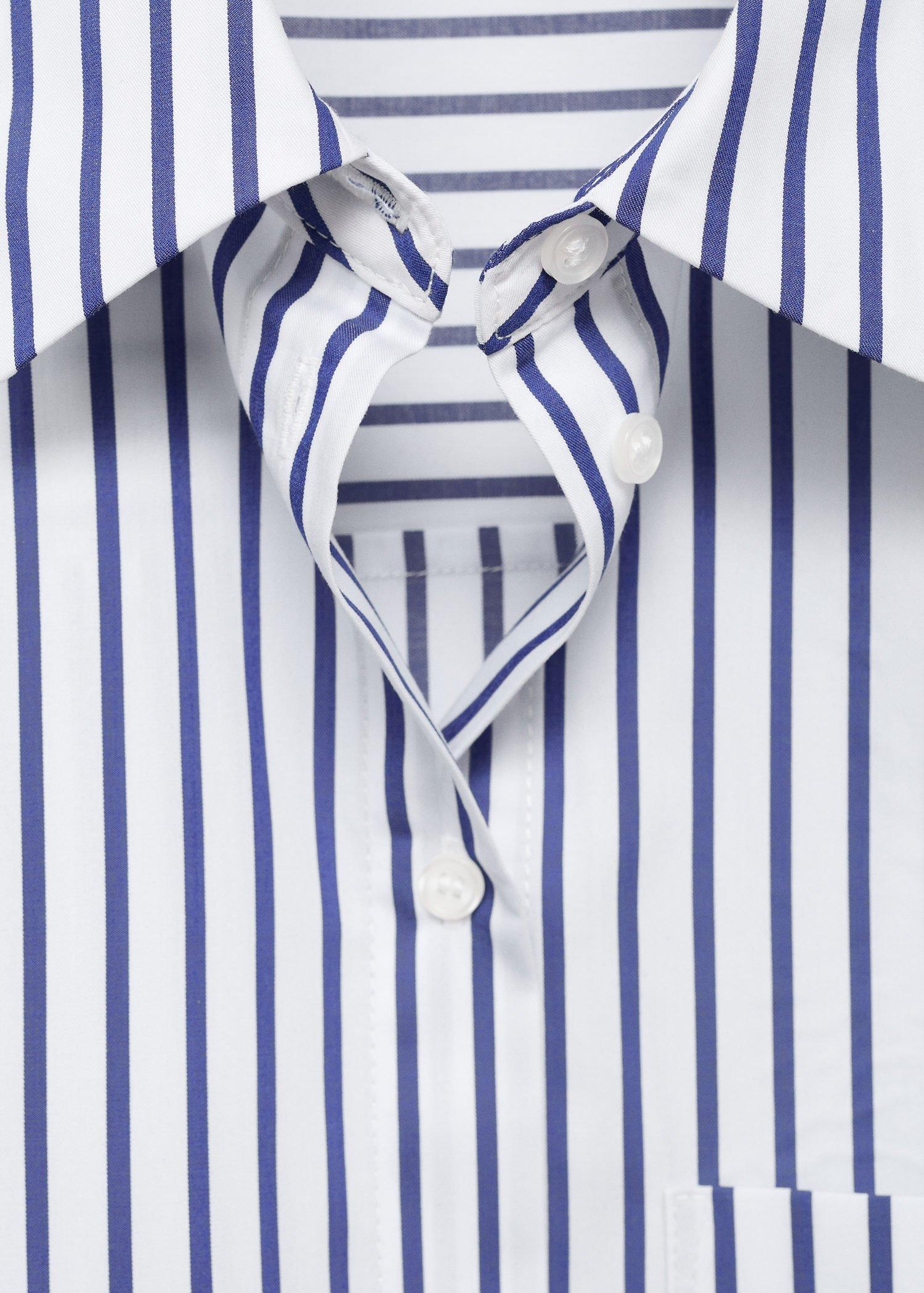 Blue Striped Cropped Shirt, , large image number 10