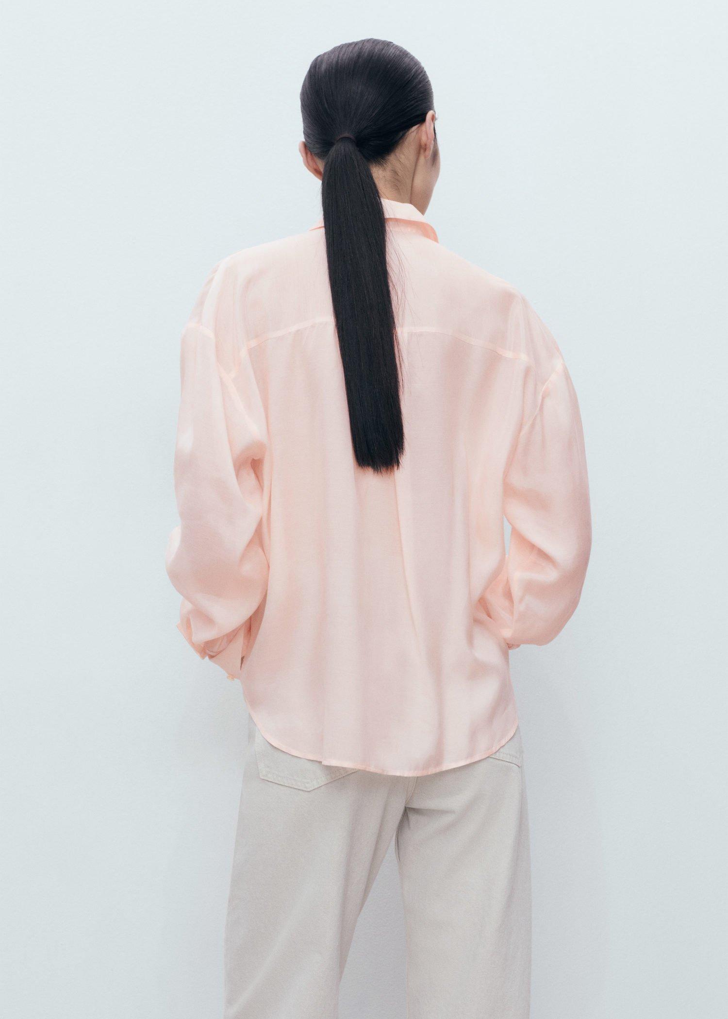 Pink Lt Pastel Modal Shirt With Rhinestones, , large image number 4