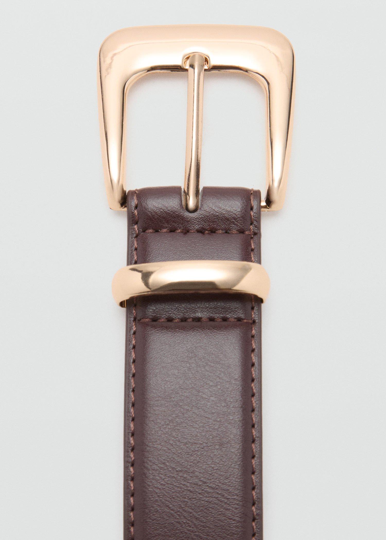 Brown Metal Buckle Belt, , large image number 2
