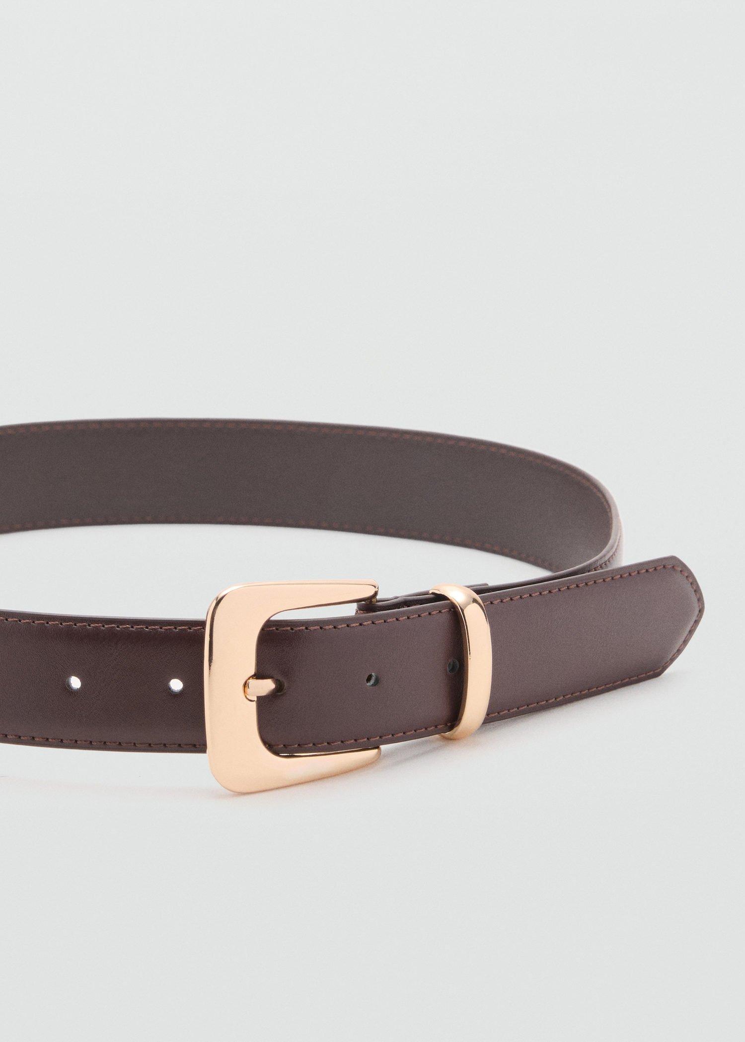 Brown Metal Buckle Belt, , large image number 3