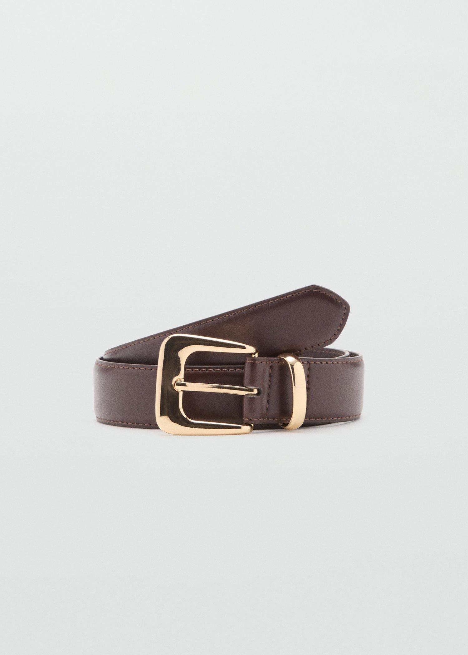 Brown Metal Buckle Belt, , large image number 4