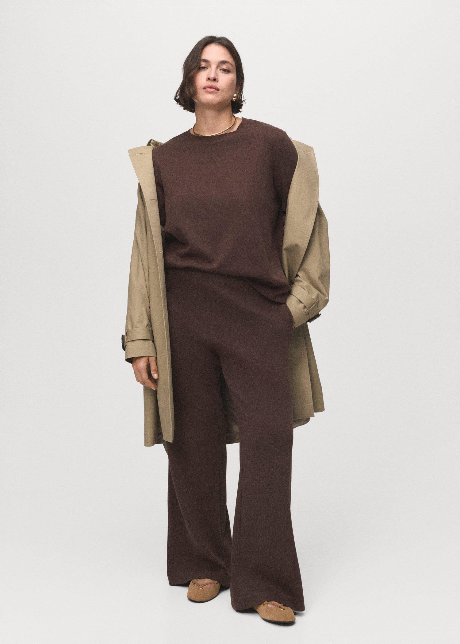 Brown Cotton Short-Sleeved T-Shirt, 0201_30, large image number 10