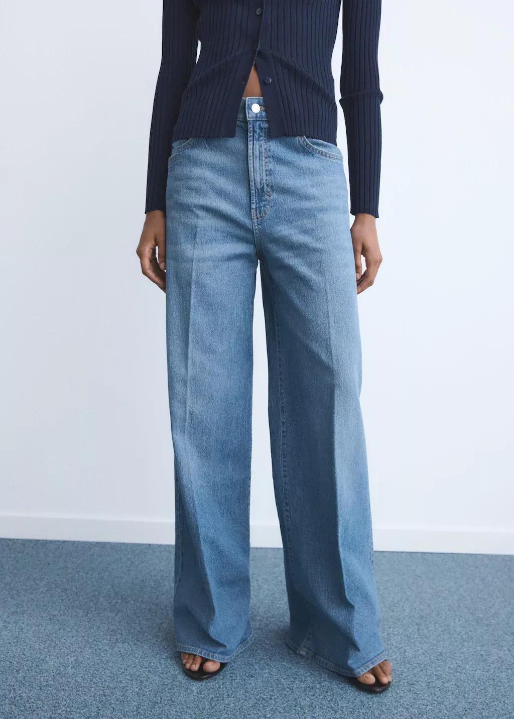 OPEN BLUE High-waisted wide-leg jeans, 0201_TM, large image number 0
