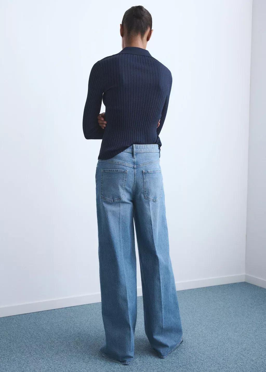 OPEN BLUE High-waisted wide-leg jeans, 0201_TM, large image number 4