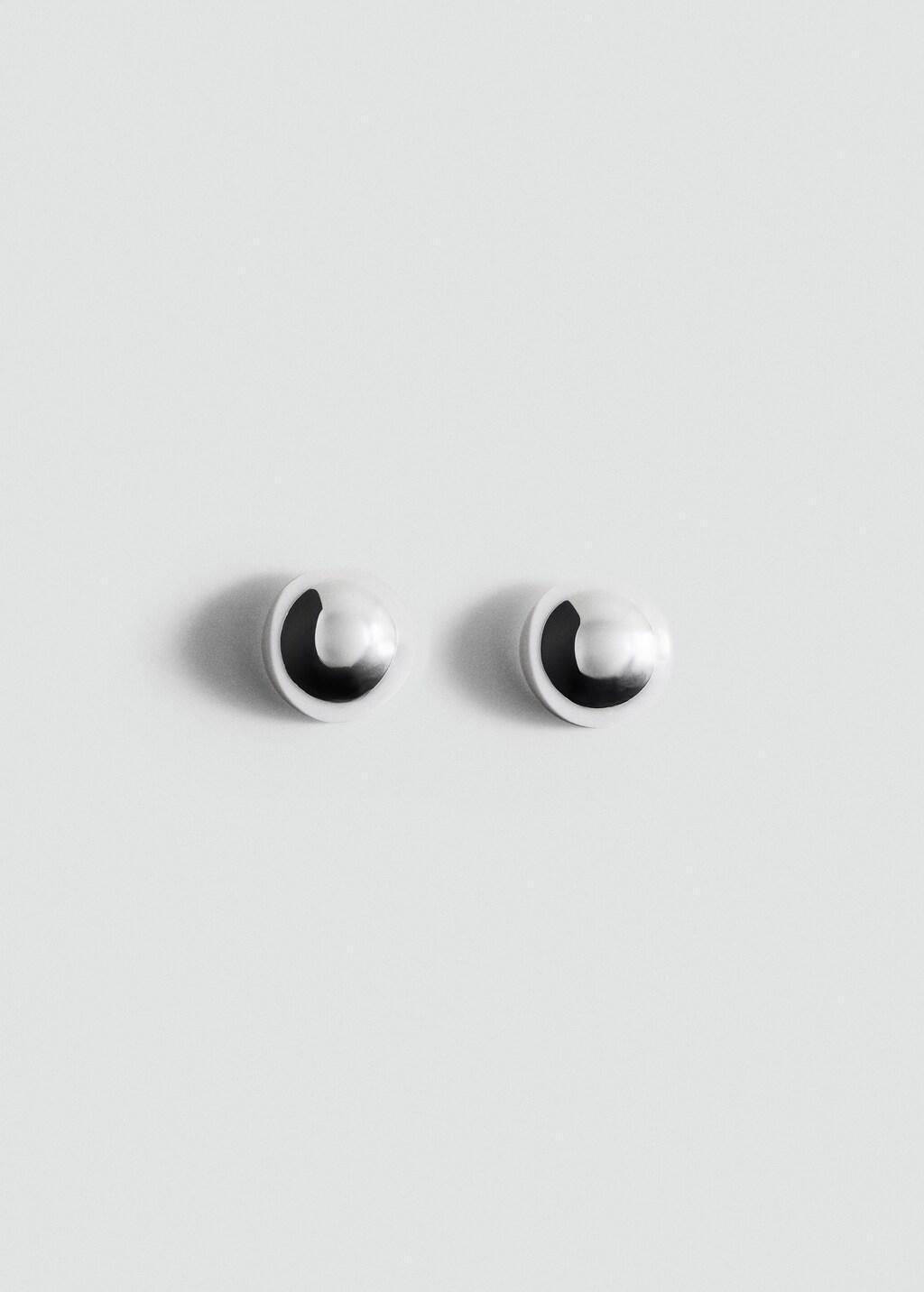 Silver Round Volume Earrings, 0201_PL, large image number 5