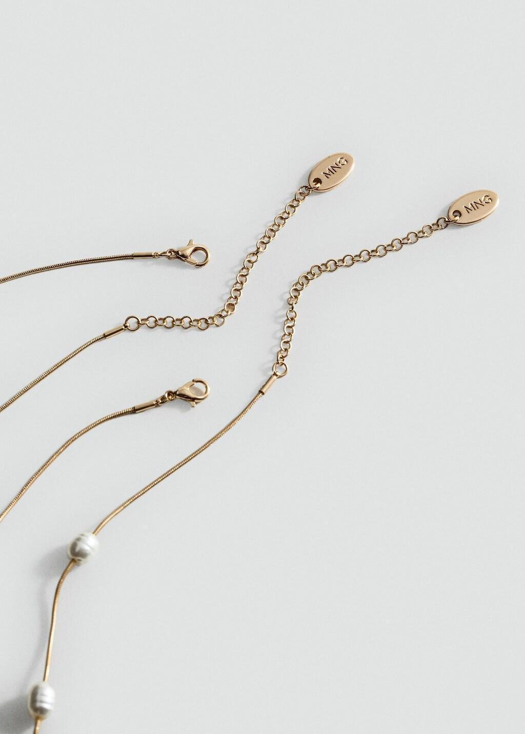 Gold Mixed Double Necklace, Gold, large image number 2