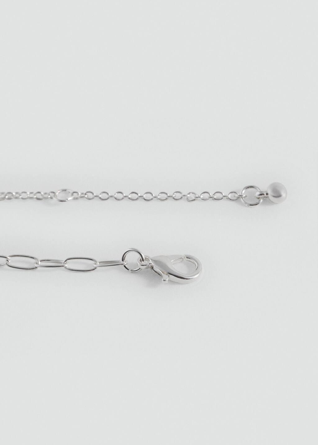 Silver Mixed Bead Necklace, Kids Girl, Silver, large image number 2