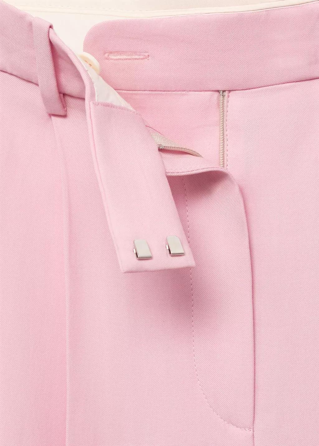 Pink Wide Leg Suit Trousers, , large image number 3